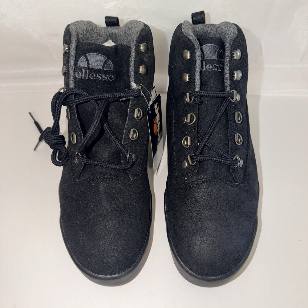 Ellesse Black Suede Leather Hiking Chukka Boots Men’s 8.5M - Picture 4 of 10